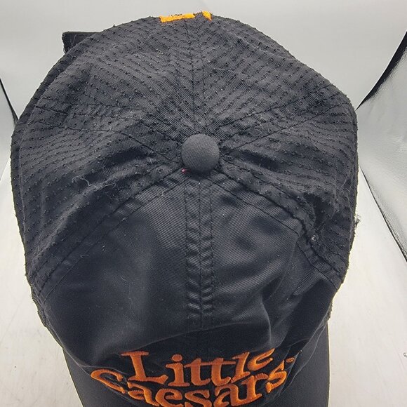 Little Caesars Black Orange Adjustable Baseball Cap Work Wear Pizza Casual - Picture 6 of 8